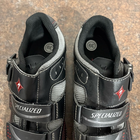 Women’s Specialized BG Bicycle Shoes Size 8.5 EUC Black Grey - Picture 6 of 16